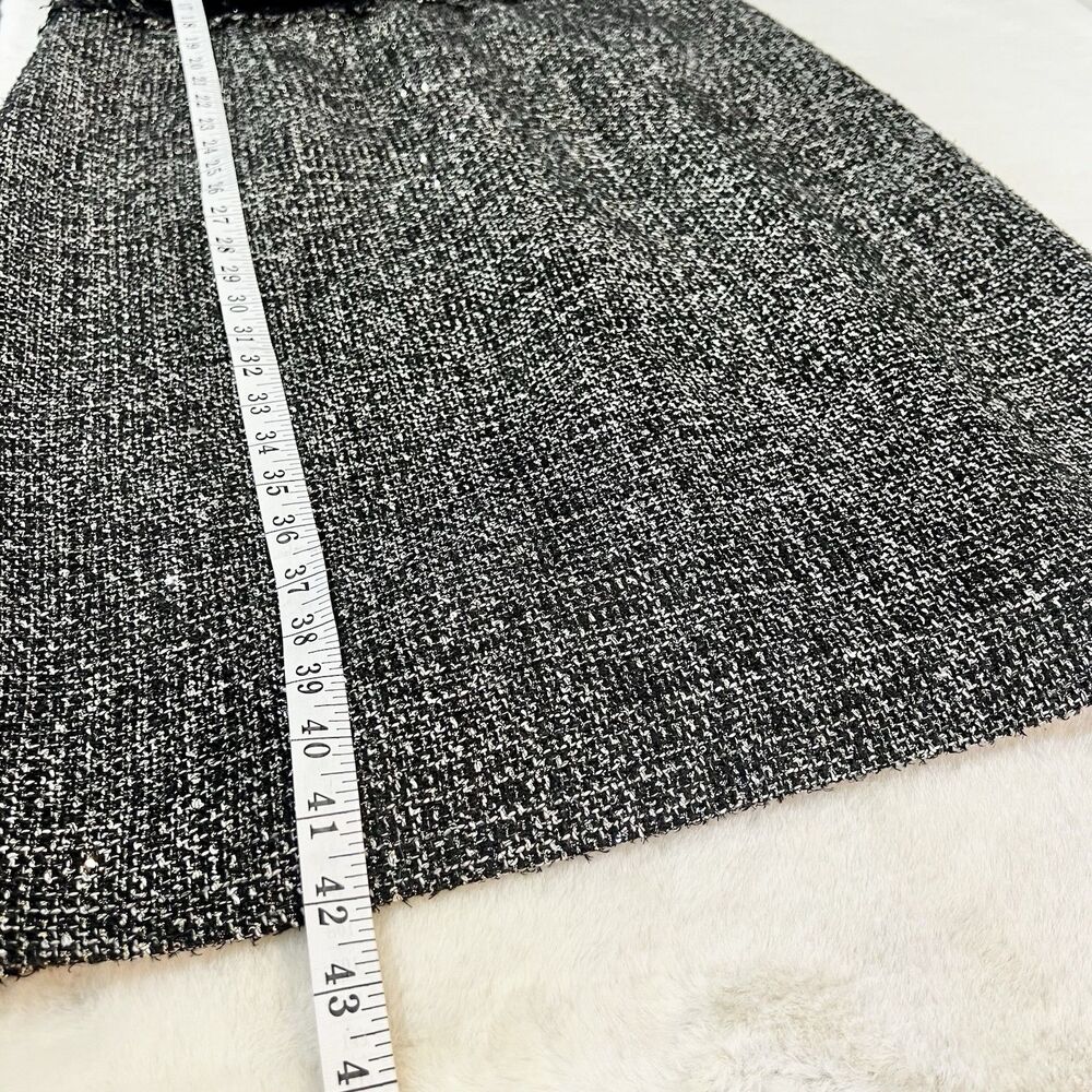 J. Crew Sparkling Constellation Sheath Dress Black Metallic Tweed Sz 12T Tall - Picture 11 of 13